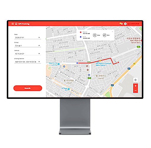 Live-GPS-tracking on withCLOUD Browser